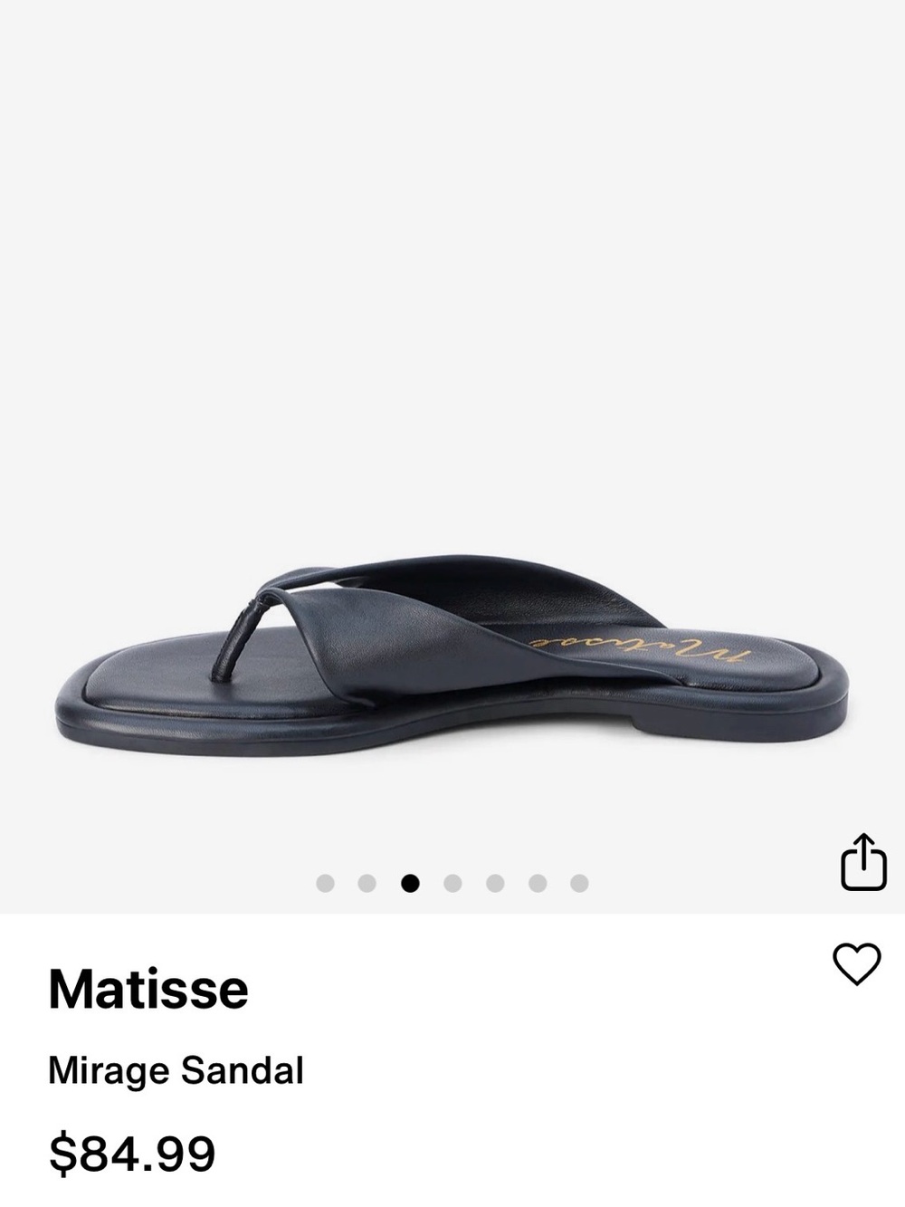 Matisse Mirage Sandals - Black Leather - Picture 3 of 15